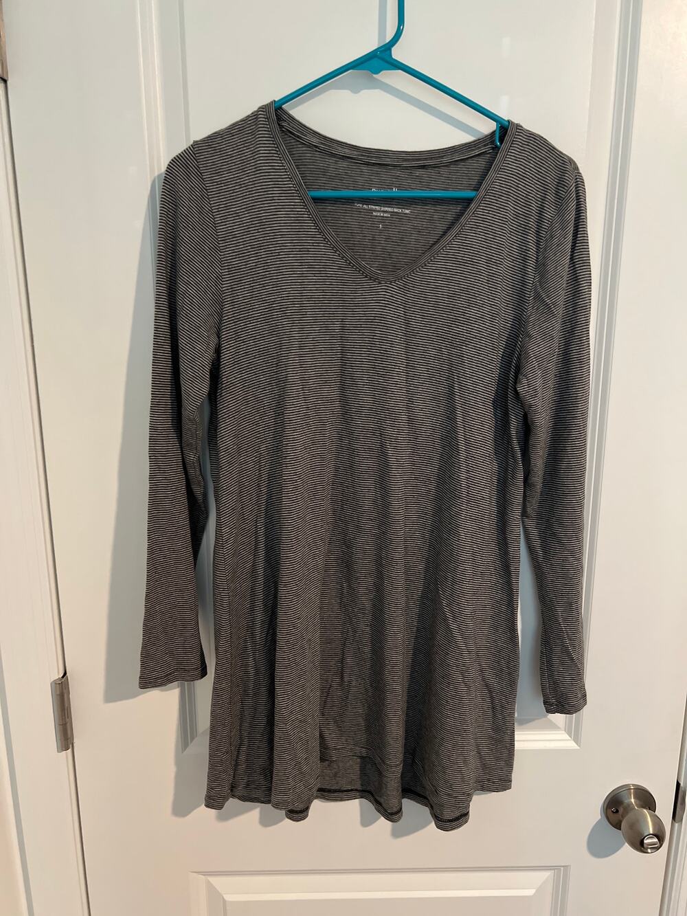 J.Jill Pure Jill Striped Shirred Back Tunic – Size Small